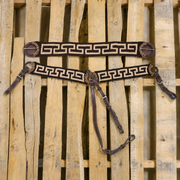 Cafe Charro Breast Collar/ 38" Cinch Pechera Para Caballo Cincho - M-Royal Saddles - Charro Breastcollar/Pechera
