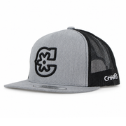 Gray "3D" Snapback Trucker - M-Royal Saddles - Charros Original Hats