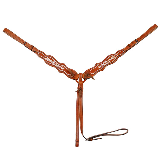 Charro Miel Pecho Pretal Tan Caballo Breastcollar