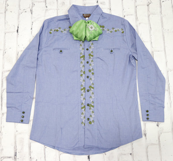 42 (XL) Camisa Charra Diseño Bordada