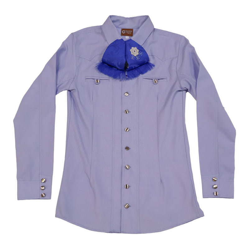 36 (S) Steel Blue Lisa Camisa Charra