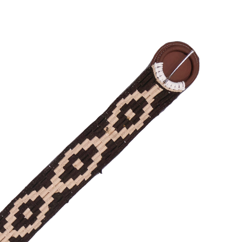 36.5" Brown Braided Horse Cinch Cincho Cafe