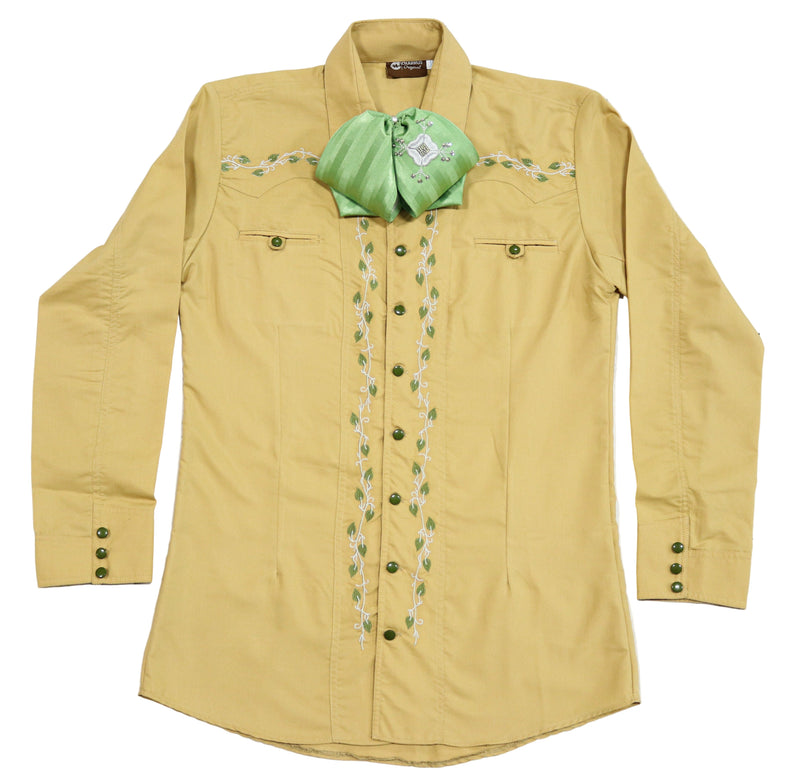 38 (M) Mostaza Camisa Charros Original