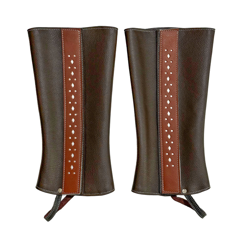 Mexican Cafe Polainas Leather Charro Chaps