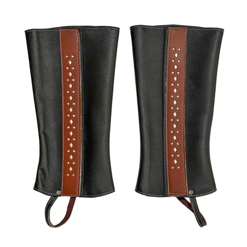 Polainas Black Diseno Caballo Charro Chaps Charreria