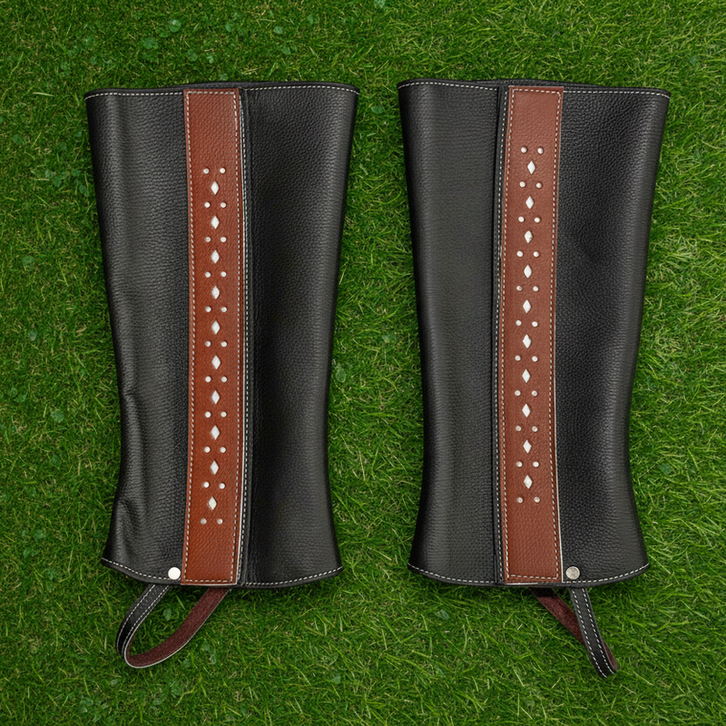 Polainas Black Diseno Caballo Charro Chaps Charreria