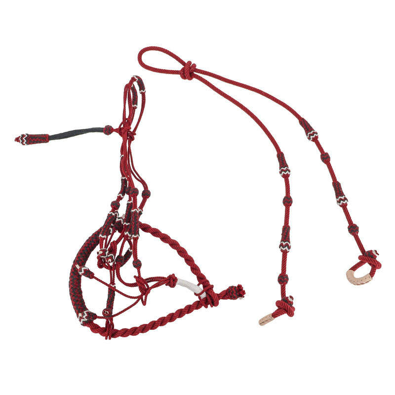Charro Burgundy Bosalillo Cabresto Vino Riendas Bosal Halter