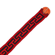 38" Cincho Greca Charro Rojo Horse Braided Red Cinch - M-Royal Saddles - Charro Cinchos