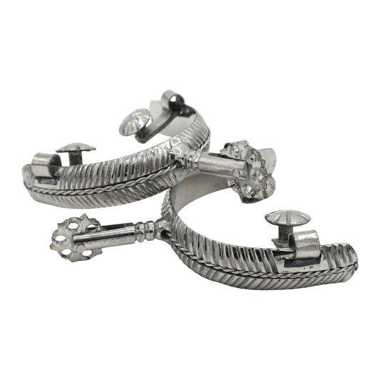 Charro Espuelin Charreria Horse Spurs Acero Espuelas