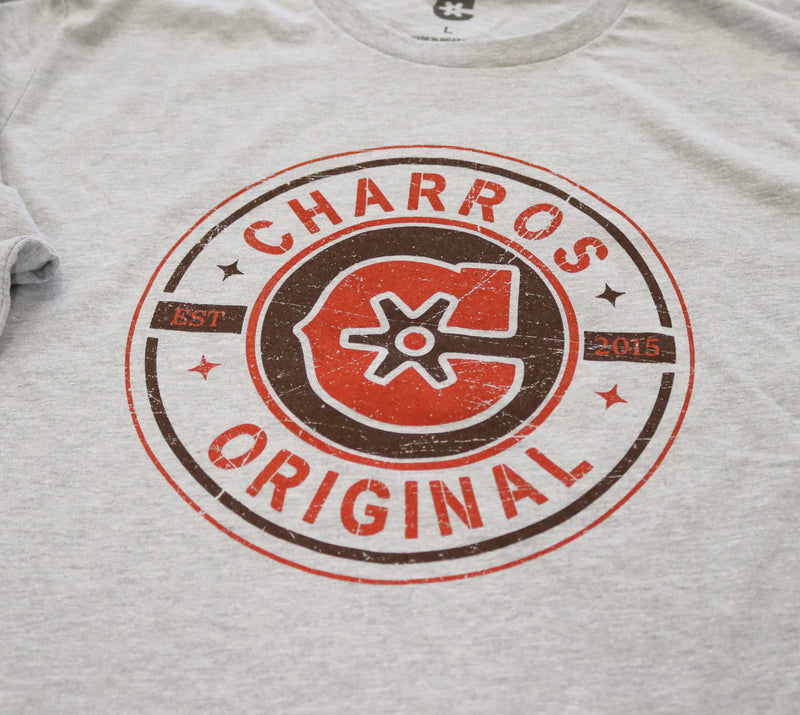 "C" Logo Heather Grey Long Sleeve