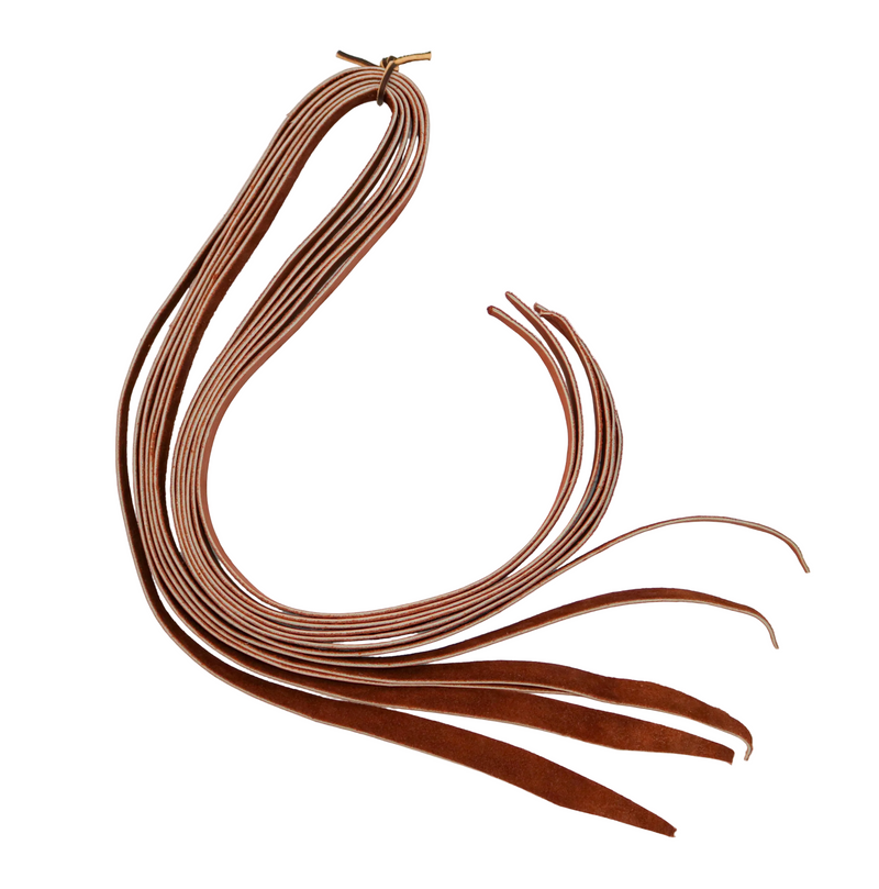 Mocha Juego de 8 Piel Tientos Para Montura Charra Leather Strings