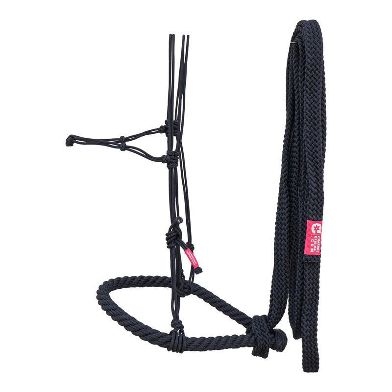 Black Charros Bosal Falsa/Rienda Bosal Hackamore