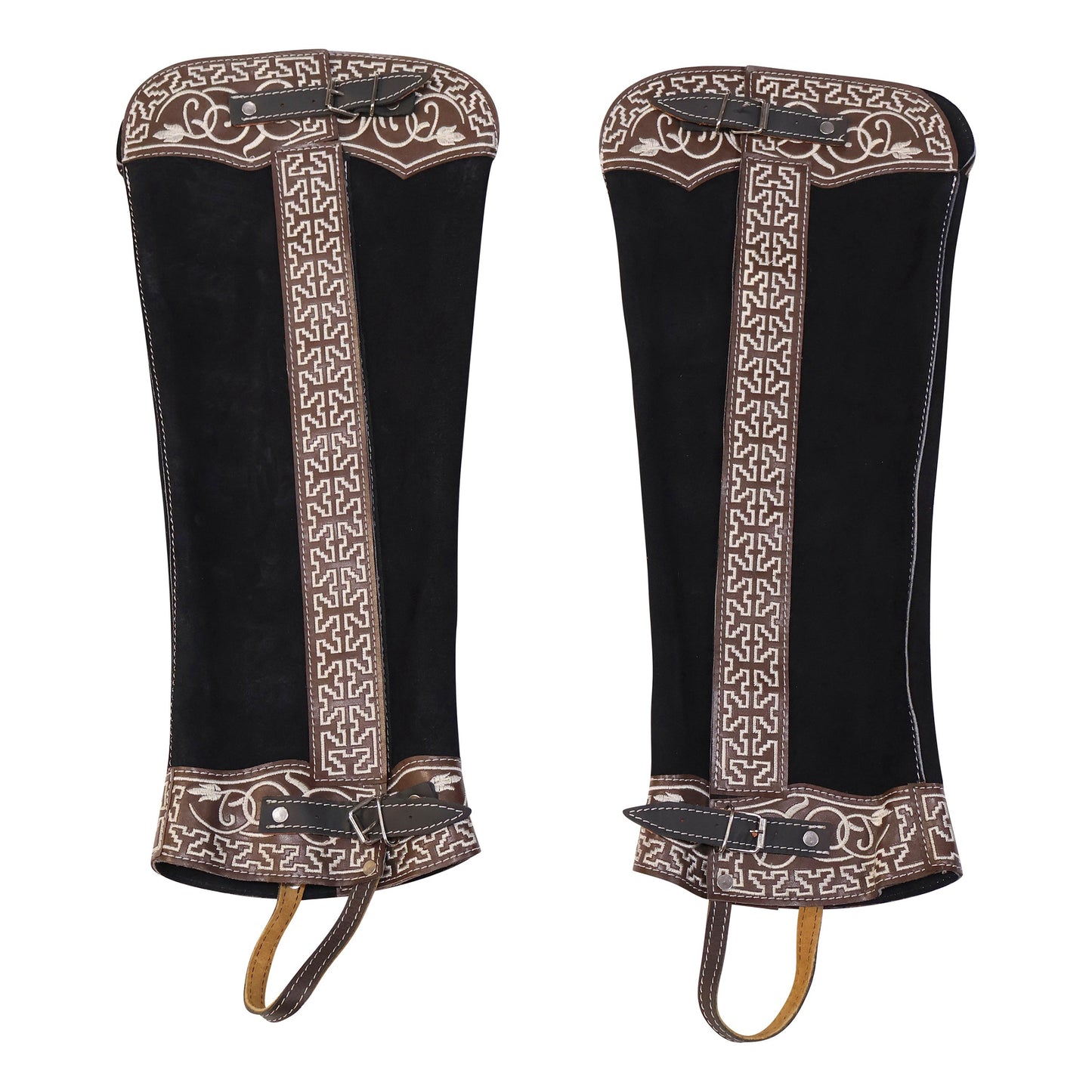 Charro Gamuza Polainas Black Charras Suede