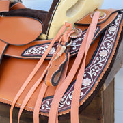 15" Fine Charro Saddle Set / Montura Charra Fina Piteada Completa (Pita) - M-Royal Saddles - Charro Saddles/Monturas
