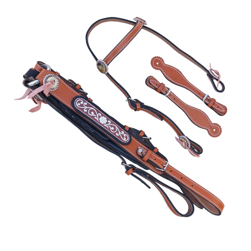 15" Fine Charro Saddle Set / Montura Charra Fina Piteada Completa (Pita) - M-Royal Saddles - Charro Saddles/Monturas
