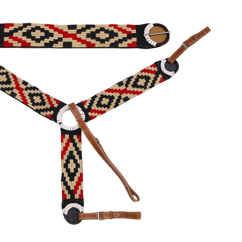 Charro Saddle Horse 34.5" Cincho Pechera Set