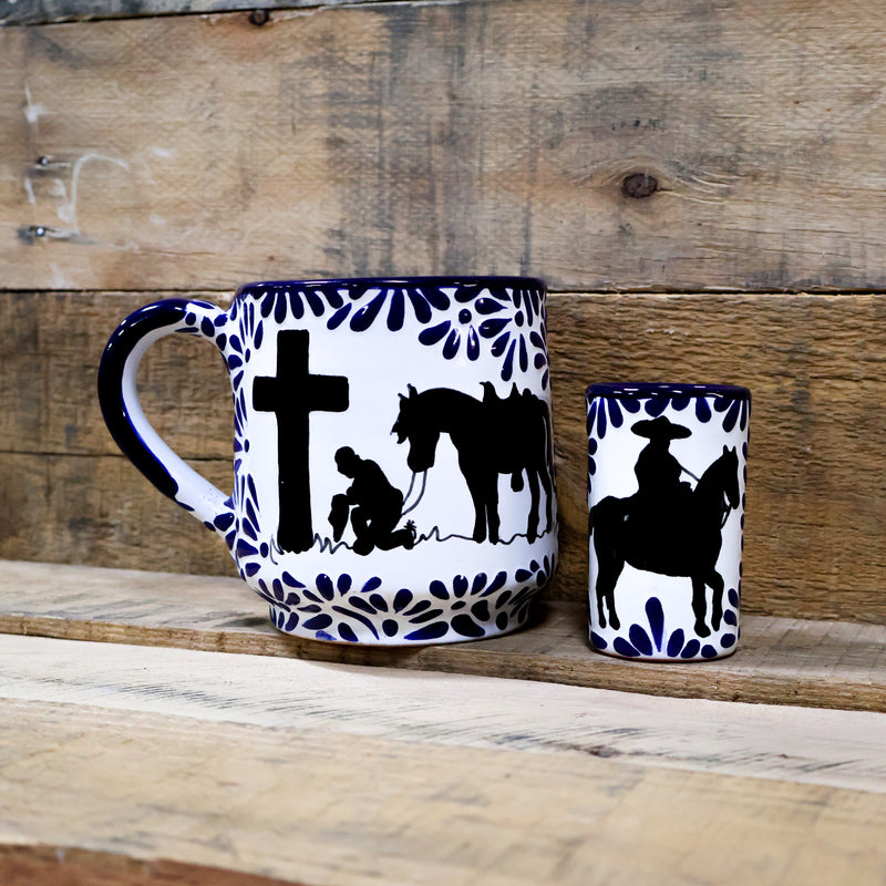 Limited Time - Charro At The Cross Coffee Mug & Shot Glass