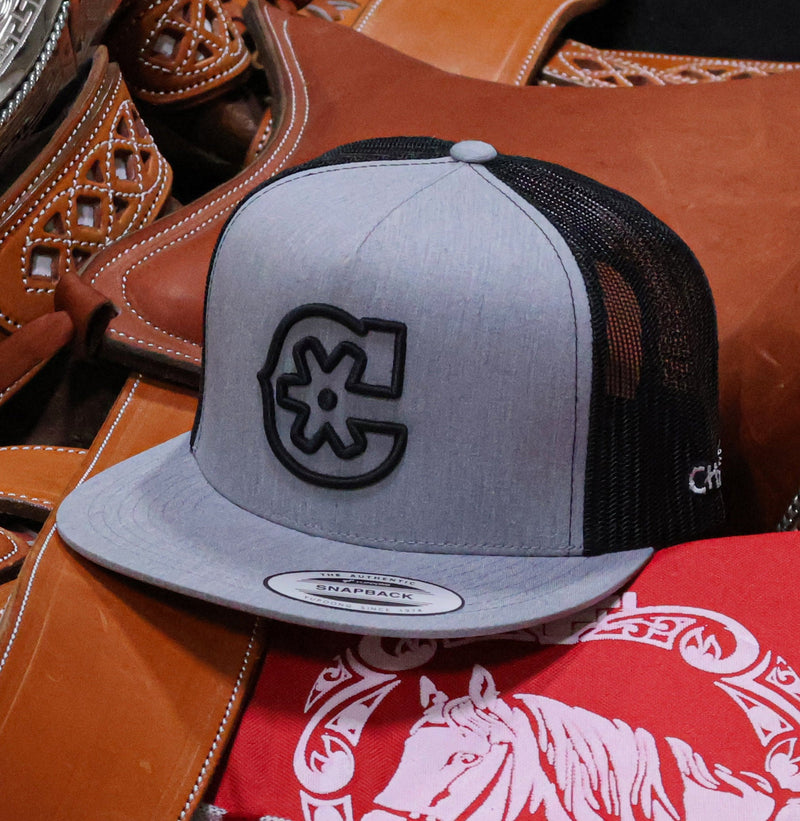 Gray "3D" Snapback Trucker