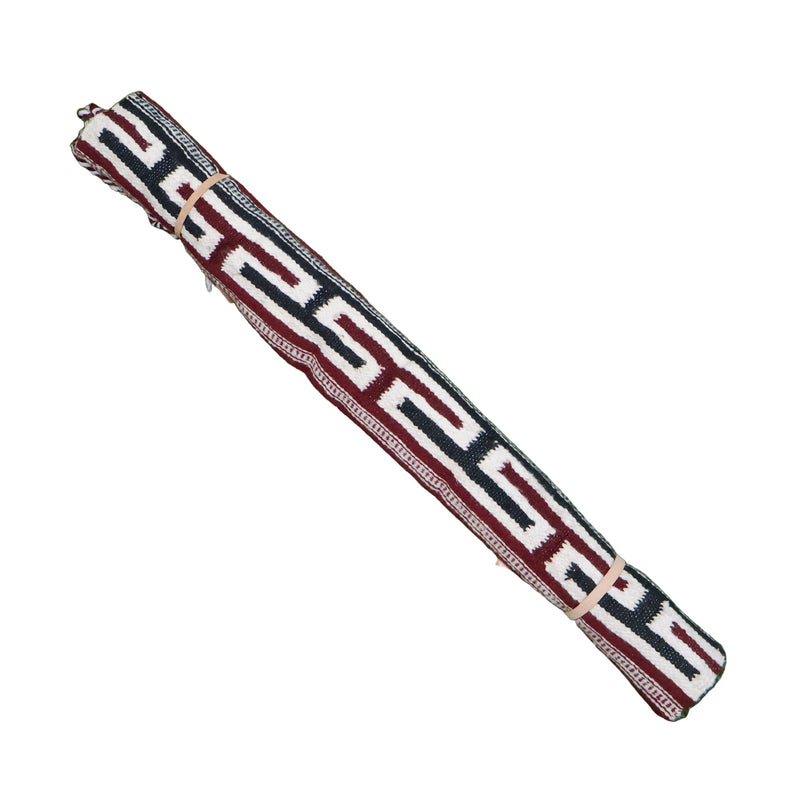 Simple Tri-Burgundy Sarape Charro Horse Saddle