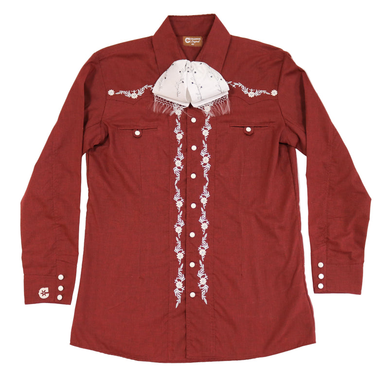40 (L) Embroidered Camisa Fino Charros Original