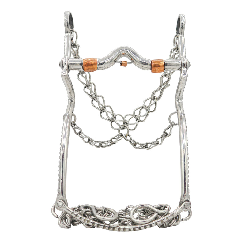 5 1/2" Freno Charro Con Cobre Horse Bit