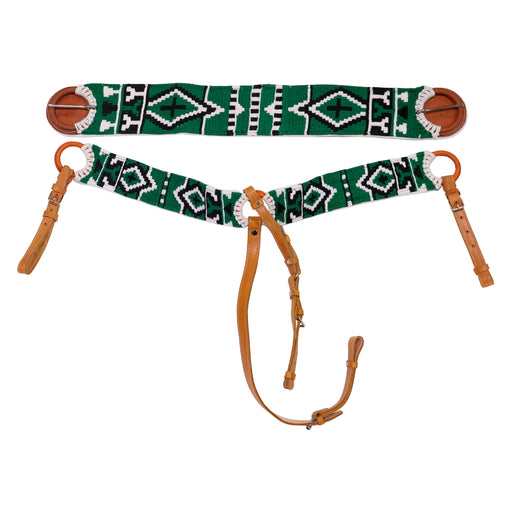 Charro Breast Collar Set Braided Cotton Cinch Tie Down (Pecho Pretal y Cincho) - M-Royal Saddles - Charro Breastcollar/Pechera