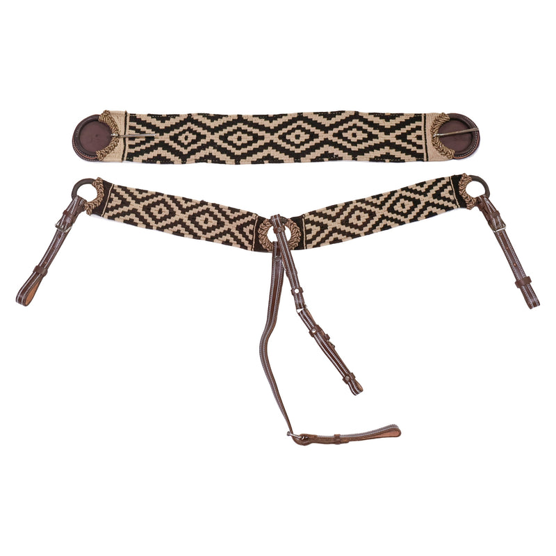 Charro Cinch Diamond Pecho Pretal Diseno Tradicional Breast Collar
