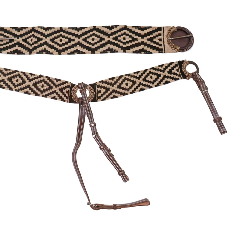 Charro Cinch Diamond Pecho Pretal Diseno Tradicional Breast Collar