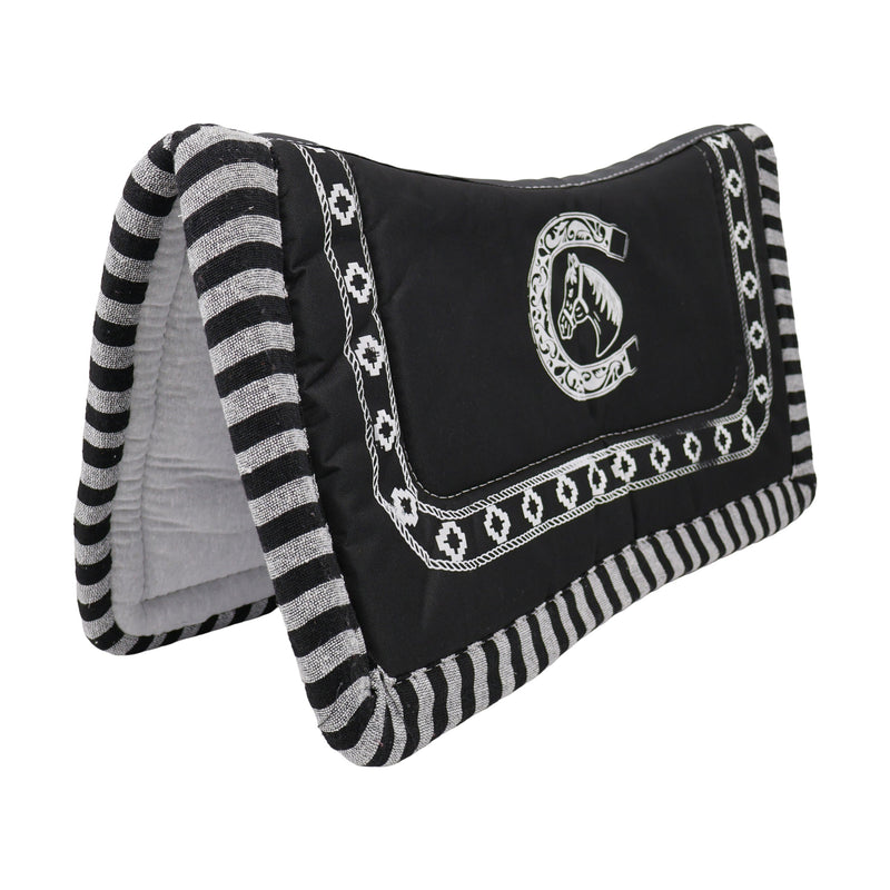 Horse Charro Carona Charra Negra Caballo - M-Royal Saddles - Charro Pads/Caronas