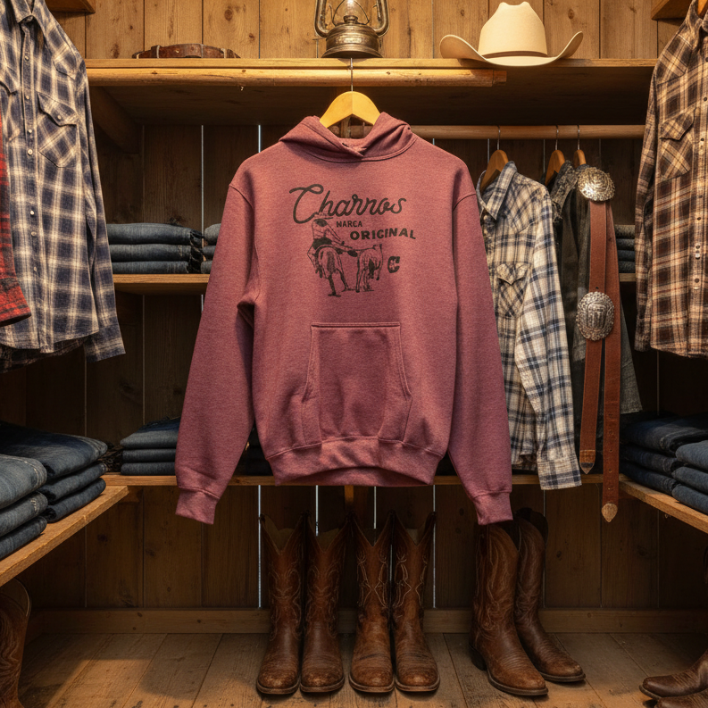 "Colas" Marca Original Maroon Hoodie