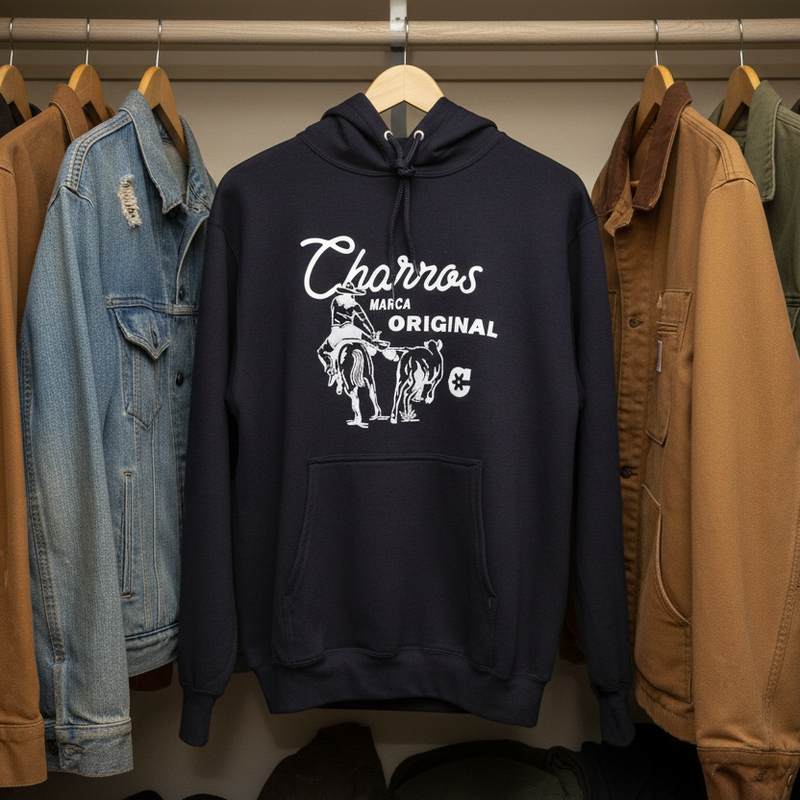 "Colas" Marca Original Black Hoodie