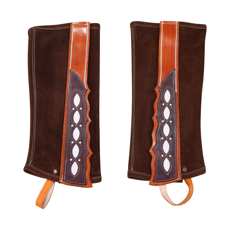 Polainas Dark Brown (M) Charras Leather Half Chaps