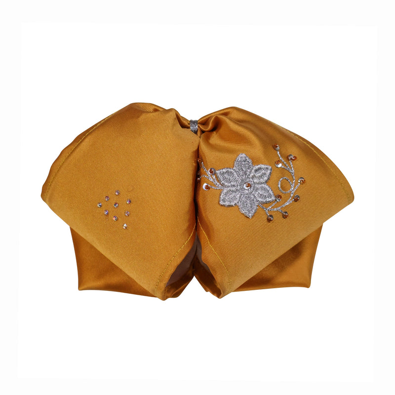 Mustard Charro Mono Bowtie Charreria Flower