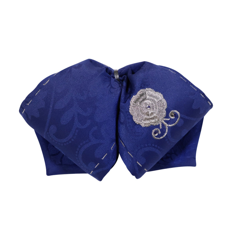 Mono Azul Flor Gris Bowtie Charro