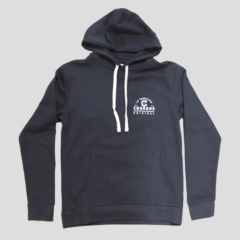 Charcoal Logo Badge "C" Charros Hoodie