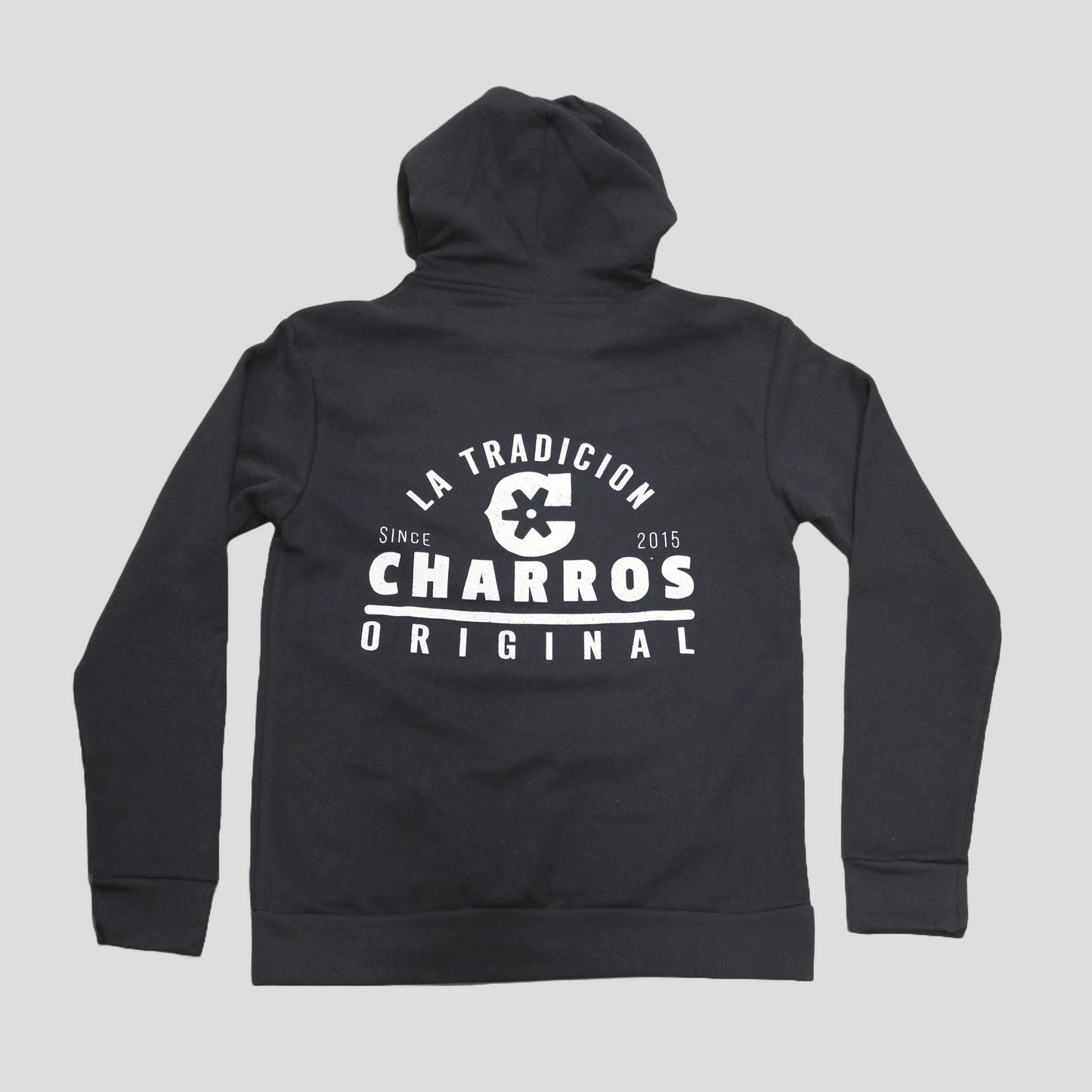 Charcoal Logo Badge "C" Charros Hoodie