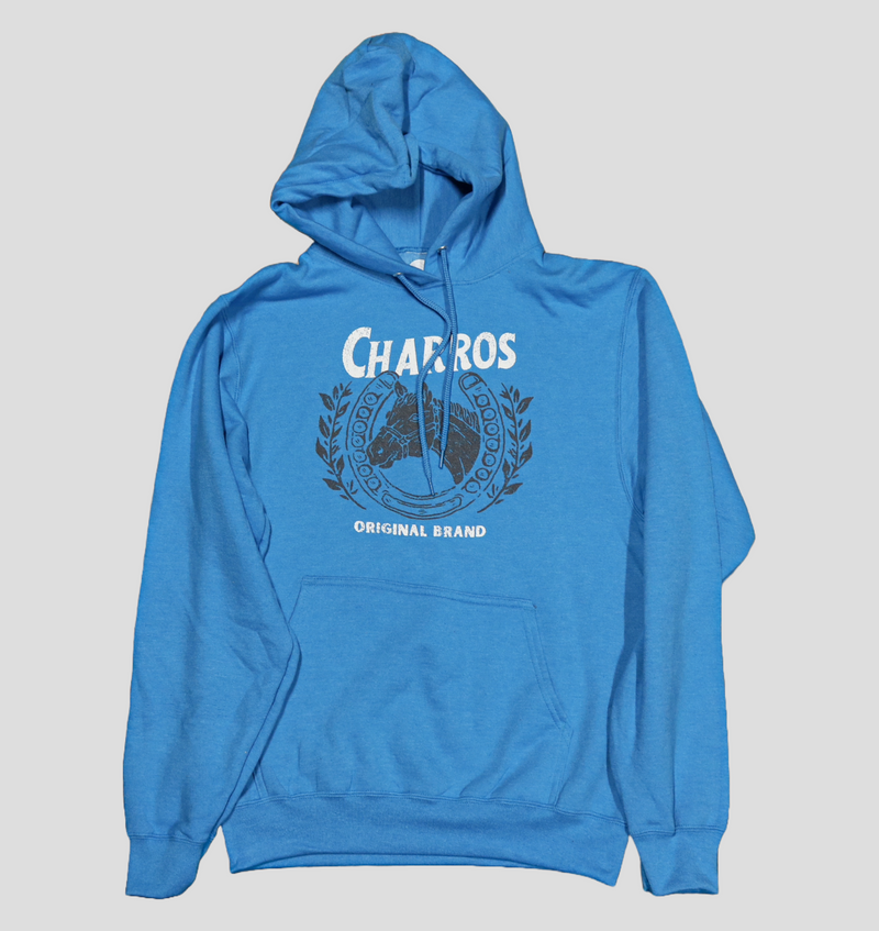 "Caballo" Neon Blue Original Hoodie