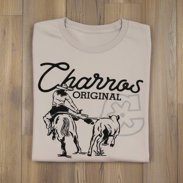 "Colas" Ice Grey Charros Tee