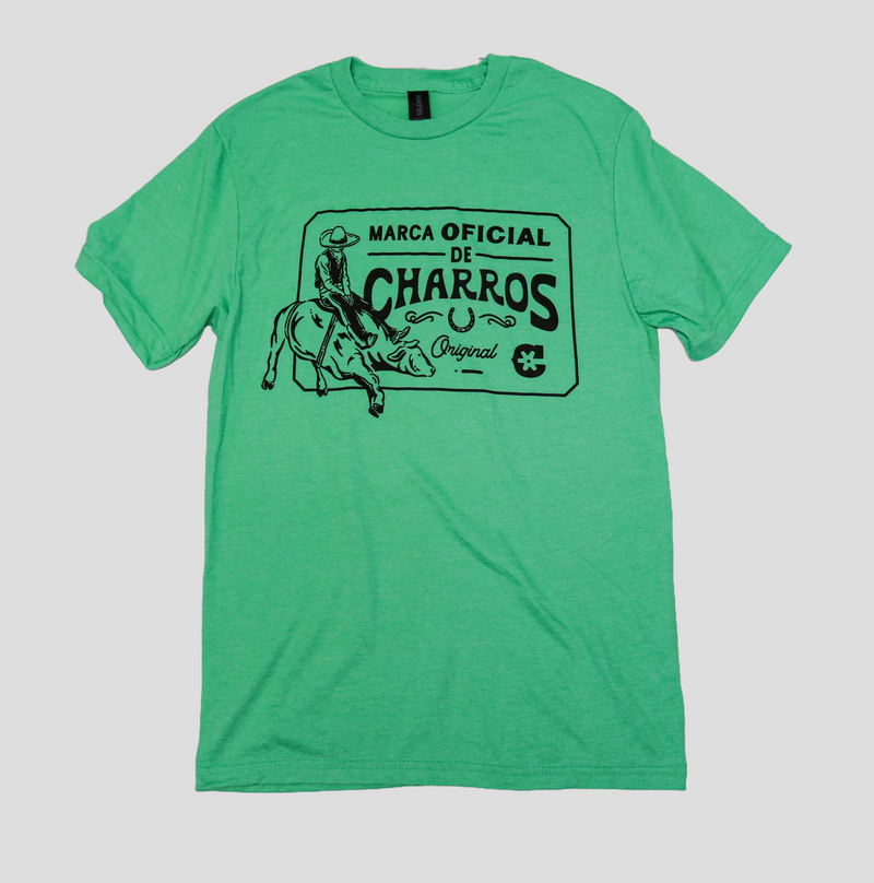 Green Jinete Marca Oficial Charros Tee