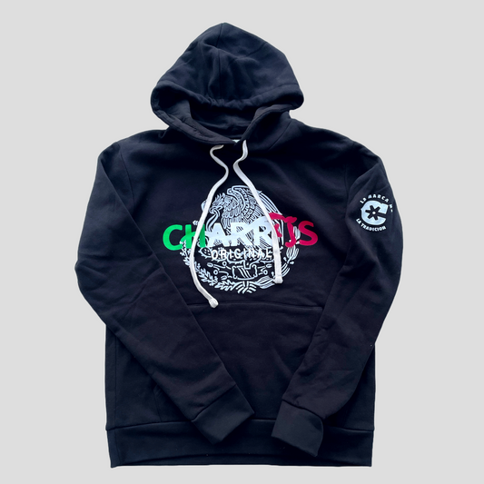 "MX" Charros Original Black Hoodie