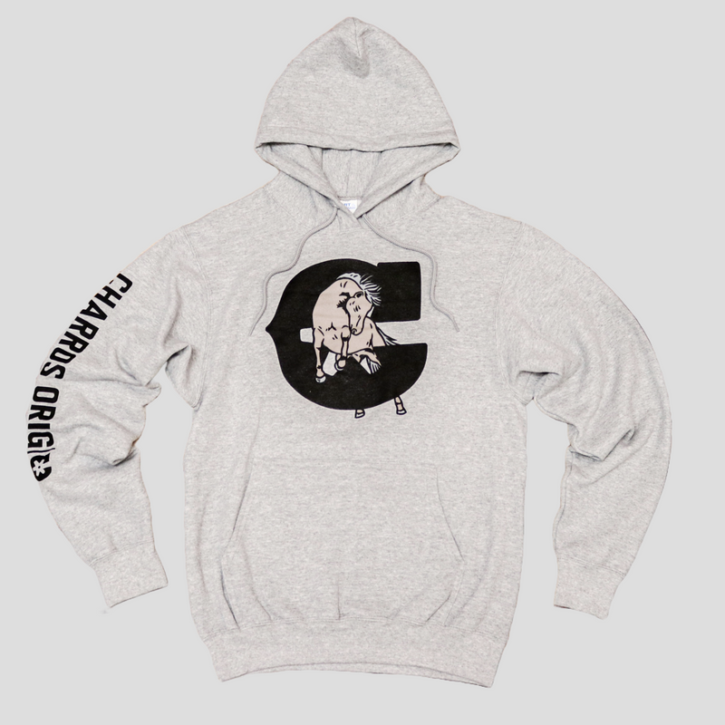 2XL "Caballo" Heather Grey Hoodie