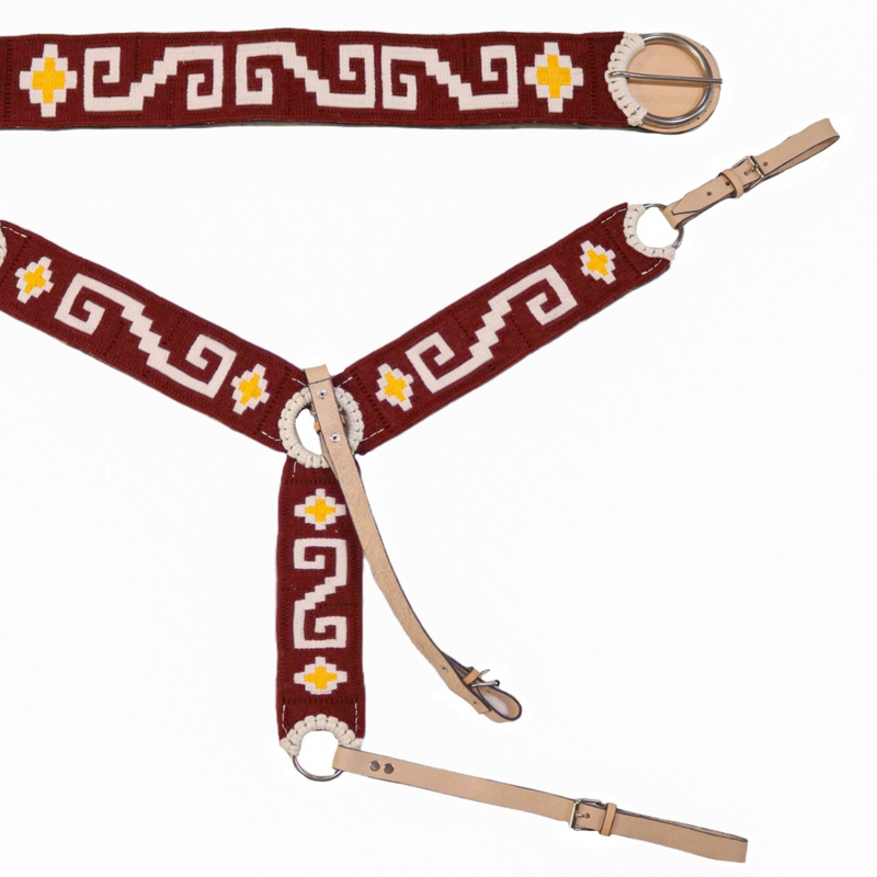 Acero Pecho Pretal Trenzado Diseno Tradicional Cincho