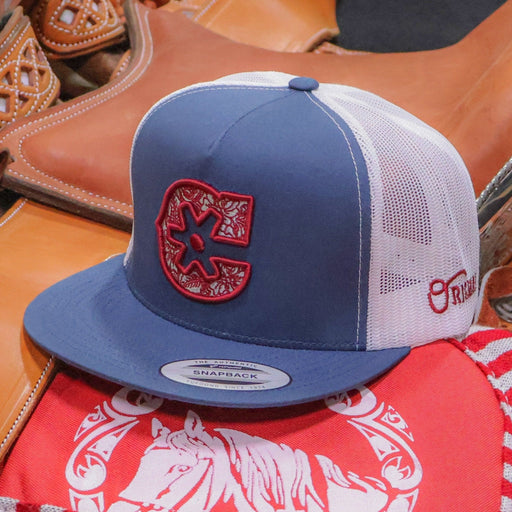 Azul Charros Original Trucker Cap - M - Royal Saddles - Charros Original Hats