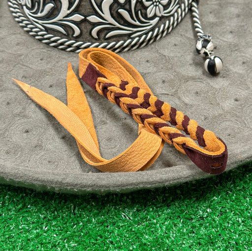 Barbiquejo Vino Charro Mexican Sombrero Leather Strap - M - Royal Saddles - Sombreros Charros
