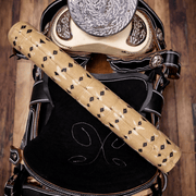 Beige Cafe Charro Sarape Fino Grueso Saddle - M - Royal Saddles - Sarapes
