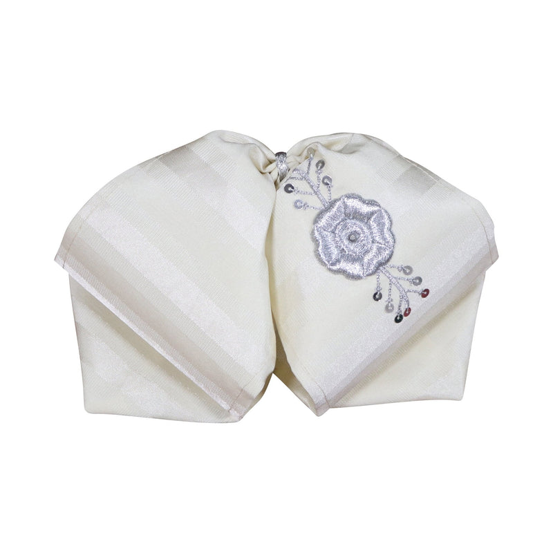 Beige Camisa Charra Mono Flor Bowtie - M - Royal Saddles - Monos Charros
