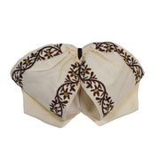 Beige Mexican Charro Mono Diseno Flor - M - Royal Saddles - Monos Charros