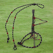 Black Bosalillo Charro De Nylon Horse Bosal Set - M - Royal Saddles - Charro Bozal