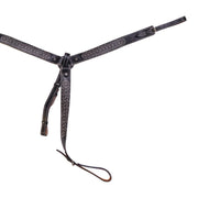 Black Breast Collar Pecho Pretal Resacado Charreria - M - Royal Saddles - Charro Breastcollar/Pechera