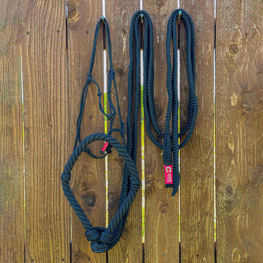 Black Charros Bosal Falsa/Rienda Bosal Hackamore - M - Royal Saddles - Charro Bozal